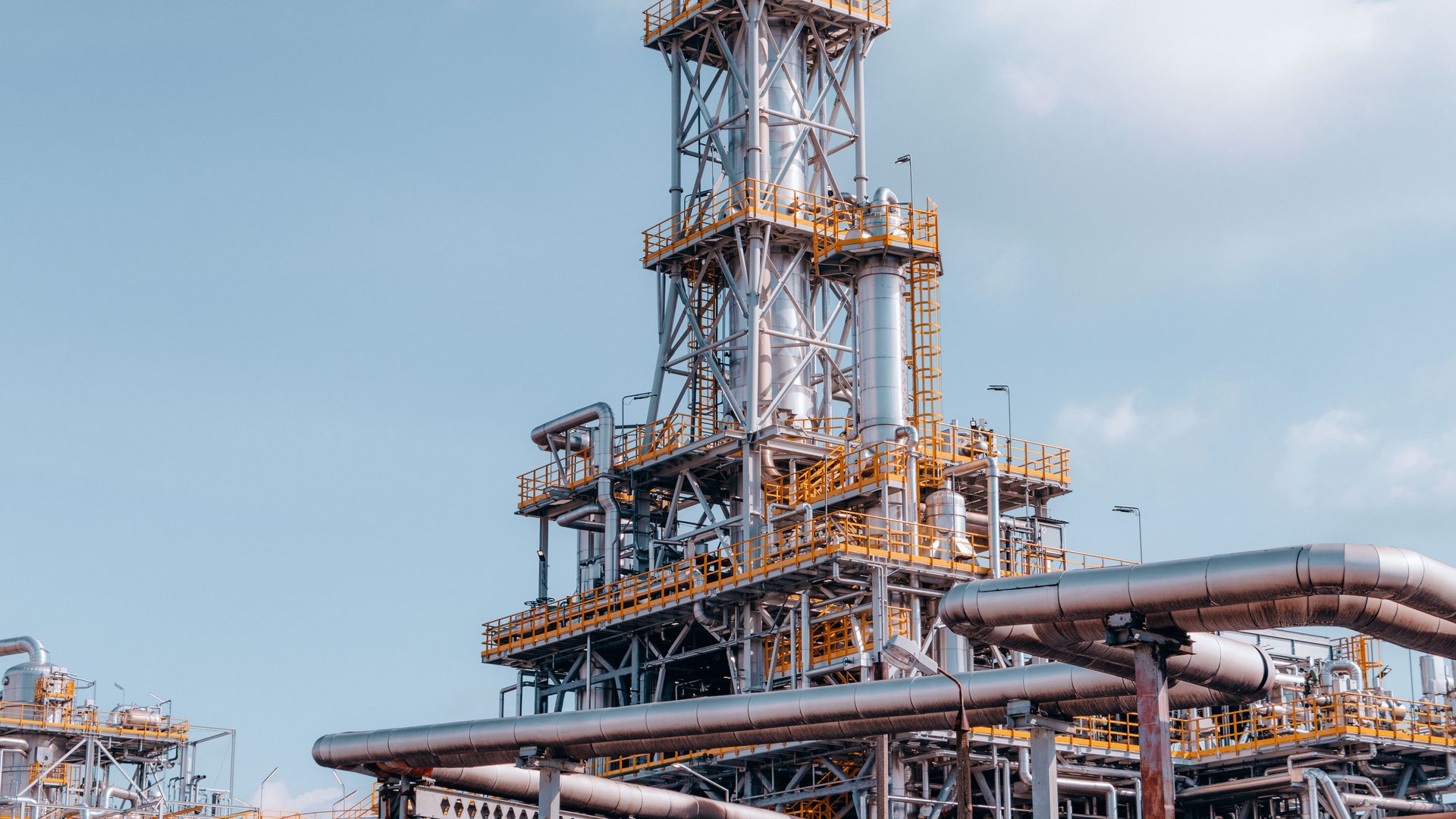 Industrial refinery infrastructure
